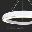 V-TAC 90W Led dimmelhető függeszték - fehér - 4000K - 6962