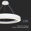 V-TAC 90W Led dimmelhető függeszték - fehér - 4000K - 6962
