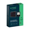 V-TAC 12W LED napelemes (SOLAR) reflektor távirányítóval 120° 4000K fekete házas  - 6967