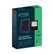 V-TAC 20W LED napelemes (SOLAR) reflektor távirányítóval 120° 6400K fekete házas  - 6970