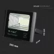 V-TAC 20W LED napelemes (SOLAR) reflektor távirányítóval 120° 6400K fekete házas  - 6970