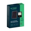 V-TAC 20W LED napelemes (SOLAR) reflektor távirányítóval 120° 4000K fekete házas  - 6971