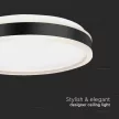 V-TAC LED dizájn lámpatest kerek forma 24W 4000K - 6988