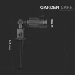 V-TAC leszúrható talaj lámpatest e27 egy foglalattal - 7044