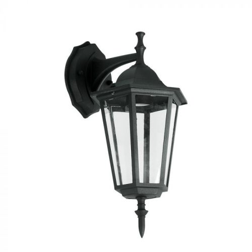 V-TAC E27 fali lámpatest - fekete - 7068