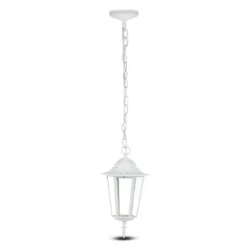 V-TAC E27 kerti függeszték - fehér - 7073