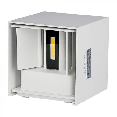 V-TAC 6W led fali lámpatest szögletes, fehér 4000K - IP65 - 7088
