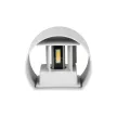 V-TAC 6W led fali lámpatest kerek, szürke 4000K - IP65 - 7092