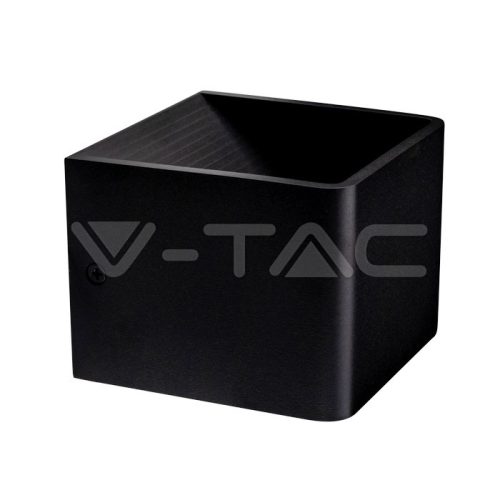 V-TAC 5W led fali lámpatest szögletes IP20 4000K - fekete - 7094