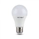 V-TAC LED lámpa infra távirányítóval E27 A60 6W 200° RGB + 6400K gömb - 7151