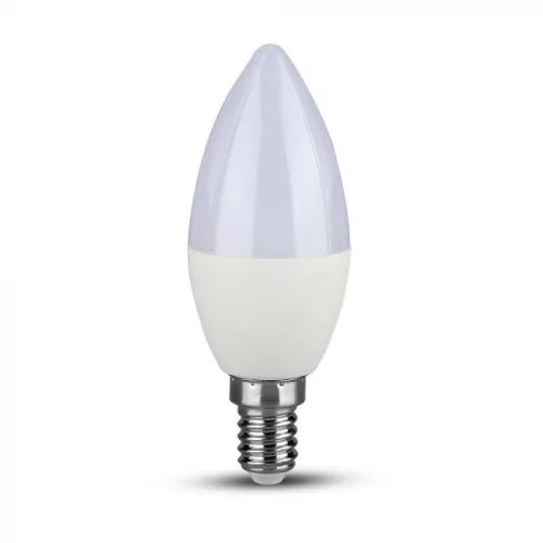 V-TAC LED izzó  csomag (2 db) E14 C37 5.5W 200° 6400K gyertya - 7293