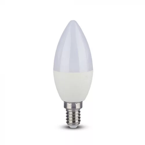 V-TAC LED izzó  E14 C37 5.5W 200° CRI>95 6400K gyertya - 7496