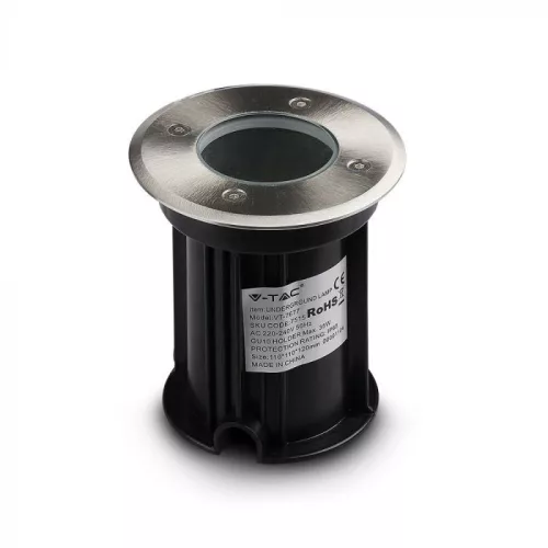 V-TAC Talajlámpa GU10 foglalattal - kör alakú IP65 - 7515