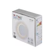 V-TAC 6W led fali lámpatest kerek, fehér 4000K - IP65 - 7525