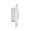 V-TAC 9W led fali lámpatest kerek, fehér 3000K - IP65 - 7526