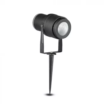  V-TAC LED 12W leszúrható kerti lámpa - fekete - ZÖLD - 7546