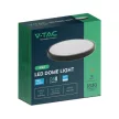 V-TAC LED mennyezeti lámpatest, fekete, kör alakú 18W 6500K IP44 (SAMSUNG CHIP) - 76351-24