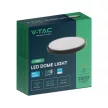 V-TAC LED mennyezeti lámpatest, fekete, kör alakú 24W 3000K IP44 (SAMSUNG CHIP) - 76361-24