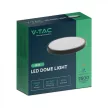 V-TAC LED mennyezeti lámpatest, fekete 24W 3000K IP44 - 76361
