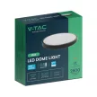 V-TAC LED mennyezeti lámpatest, fekete, kör alakú 24W 4000K IP44 (SAMSUNG CHIP) - 76371-24