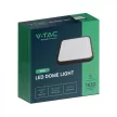 V-TAC LED mennyezeti lámpatest - fekete - 18W 4000K IP44 - 76431