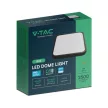 V-TAC LED mennyezeti lámpatest - fekete, négyzet alakú - 24W 3000K IP44 (SAMSUNG CHIP) - 76451-24