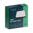 V-TAC LED mennyezeti lámpatest - fekete - 48W 6400K IP44 - 76501