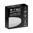 V-TAC LED mennyezeti lámpa 18W 3000K IP44 Mikrohullámú mozgásérzékelővel, Fehér, Kör - 7659