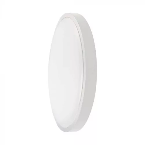 V-TAC LED mennyezeti lámpa távirányítóval 24W 4000K IP44 Mikrohullámú mozgásérzékelővel, Fehér, Kör - 76631