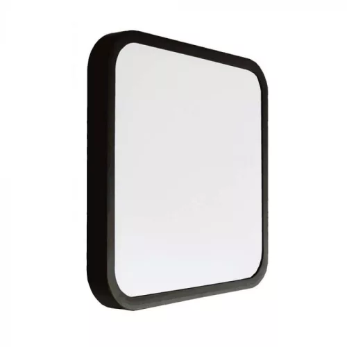V-TAC LED mennyezeti lámpa 18W 4000K IP44 (SAMSUNG CHIP) Mikrohullámú mozgásérzékelővel, Fekete, Négyzet - 76721-24