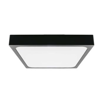   V-TAC LED mennyezeti lámpatest, mikrohullámú mozgásérzékelővel, fekete 24W 4000K IP44 - 7673