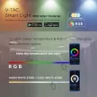 V-TAC LED mennyezeti lámpa csillagos búrával 24W RGB + CCT - 7694