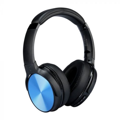 V-TAC Bluetoothos vezeték nélküli fejhallgató forgatható fej 500mAh kék - 7728