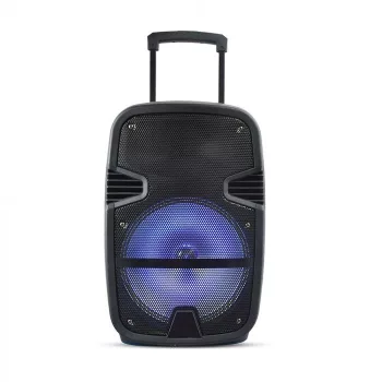   V-TAC 35W Tölthető party hangfal, vezetékes mikrofon, RF táviránytás, Bluetooth RGB 12 inch - 7736