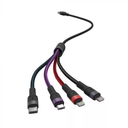 V-TAC 1,2M 4 az 1-ben USB kábel - 7748