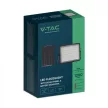 V-TAC 15W LED napelemes (SOLAR) reflektor távirányítóval 120° 6400K fekete házas  - 7825