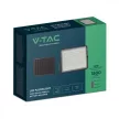 V-TAC 20W LED napelemes (SOLAR) reflektor távirányítóval 120° 6400K fekete házas  - 7827