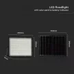 V-TAC 20W LED napelemes (SOLAR) reflektor távirányítóval 120° 6400K fekete házas  - 7827