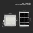 V-TAC 8W LED napelemes (SOLAR) reflektor távirányítóval 120° 6400K fehér házas  - 7841