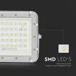 V-TAC 8W LED napelemes (SOLAR) reflektor távirányítóval 120° 6400K fehér házas  - 7841