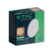 V-TAC 12W led indirekt fali lámpatest kerek, fehér, dimmelhető, 3 az 1-ben - IP65 - 7854