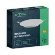 V-TAC Süllyeszthető kör alakú MINI LED panel 3W 3000K - 7855