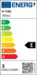 V-TAC Süllyeszthető kör alakú MINI LED panel 3W 4000K (SAMSUNG CHIP)  - 78561