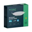 V-TAC Süllyeszthető kör alakú MINI LED panel 6W 3000K (SAMSUNG CHIP) - 78581