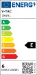 V-TAC Süllyeszthető kör alakú MINI LED panel 6W 4000K (SAMSUNG CHIP) - 78591