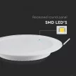 V-TAC Süllyeszthető kör alakú MINI LED panel 6W 4000K - 7859