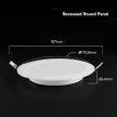 V-TAC Süllyeszthető kör alakú  MINI LED panel 12W CCT 3in1 (Cree Chip) - 78616