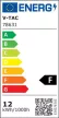 V-TAC Süllyeszthető kör alakú  MINI LED panel 12W 6500K (SAMSUNG CHIP) - 78631