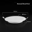 V-TAC Süllyeszthető kör alakú MINI LED panel 24W CCT 3in1 (Cree Chip) - 78676