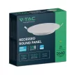 V-TAC Süllyeszthető kör alakú MINI LED panel 24W 4000K (SAMSUNG CHIP) - 78681